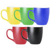 BD Koffie mokken/bekers Artista - 5x - keramiek - met oor - multi kleuren - 440 ml - Bekers