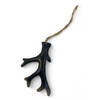 Decoratieve Hanger Gewei - Zwart - 9 cm