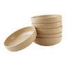 OTIX Diepe borden - Soepborden - Set van 6 stuks - 19cm - Beige - Keramiek - ORCHID