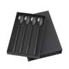 Broste Copenhagen Dessertlepels 'Hune' Set van 4, Black