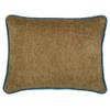 Mars & More Sierkussen met bies 'Lime' 35cm x 45cm, Beige Petrol