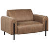 Beliani ASKIM - Fauteuil-Bruin-Polyester