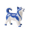 Heinen Delfts Blauw Decoratief figuur 'Husky'