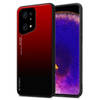 Cadorabo Hoesje geschikt voor Oppo FIND X5 PRO in ROOD - ZWART - Tweekleurige beschermhoes TPU-silicone Case Cover