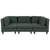 Beliani UNSTAD - Modulaire Sofa-Groen-Polyester