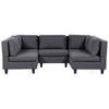 Beliani UNSTAD - Modulaire Sofa-Grijs-Polyester