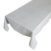 Linen & More Tafelkleed 'Fine stripe' 140cm x 250cm, Dark Grey
