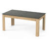 AUSTIN enkele eettafel - 6 personen - Hamilton eik en Sidewalk decor - L179 x D 90 x H 77 cm - DEMEYERE