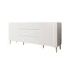 Meubella Dressoir King - Wit - 180 cm - Met lades