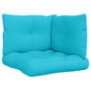 vidaXL Palletkussens 3 st oxford stof turquoise