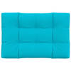 vidaXL Palletkussen 120x80x12 cm stof turquoise