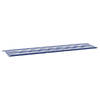 vidaXL Tuinbankkussen gestreept 200x50x3 cm stof wit en blauw