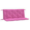 vidaXL Tuinbankkussens 2 st 120x50x7 cm stof roze