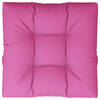 vidaXL Palletkussen 80x80x12 cm stof roze