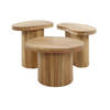 Hoyz Collection - Salontafel Set-3 Shape - Massief Acacia Naturel