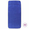 vidaXL Strandhanddoeken 2 st 400 g/m² 75x200 cm stof koningsblauw