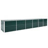 vidaXL Plantenbak verhoogd 480x80x77 cm gegalvaniseerd staal groen