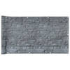 vidaXL Tuinscherm steenpatroon 700x75 cm PVC grijs