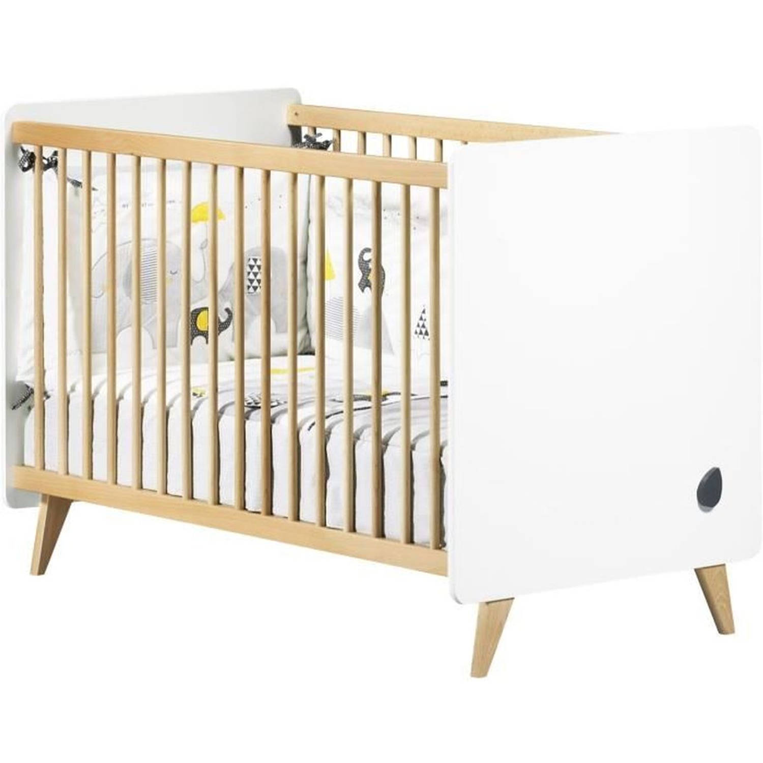 OSLO duo babykamer - bed 120x60 + commode met 2 lades - SAUTHON