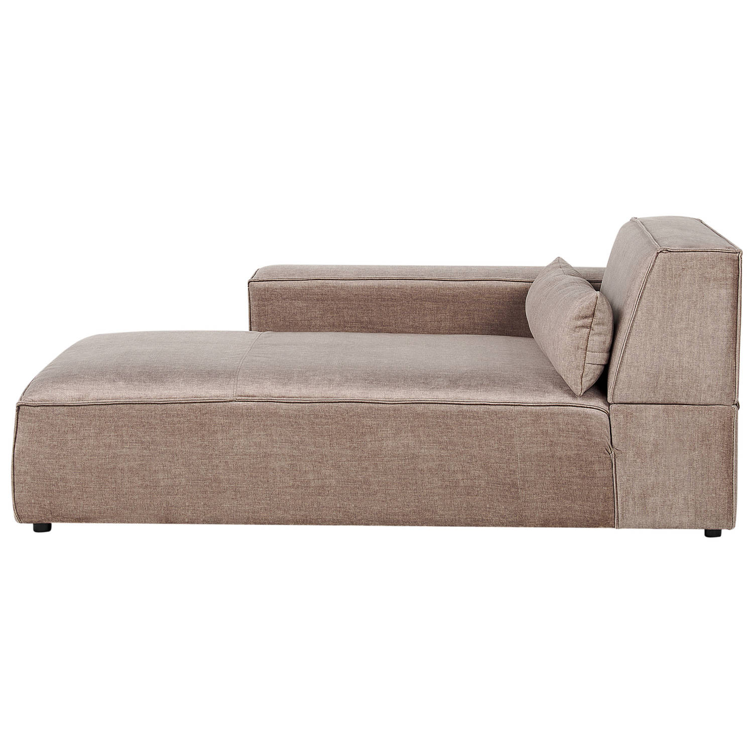 HELLNAR - Chaise longue - Bruin - Rechtszijdig - Polyester