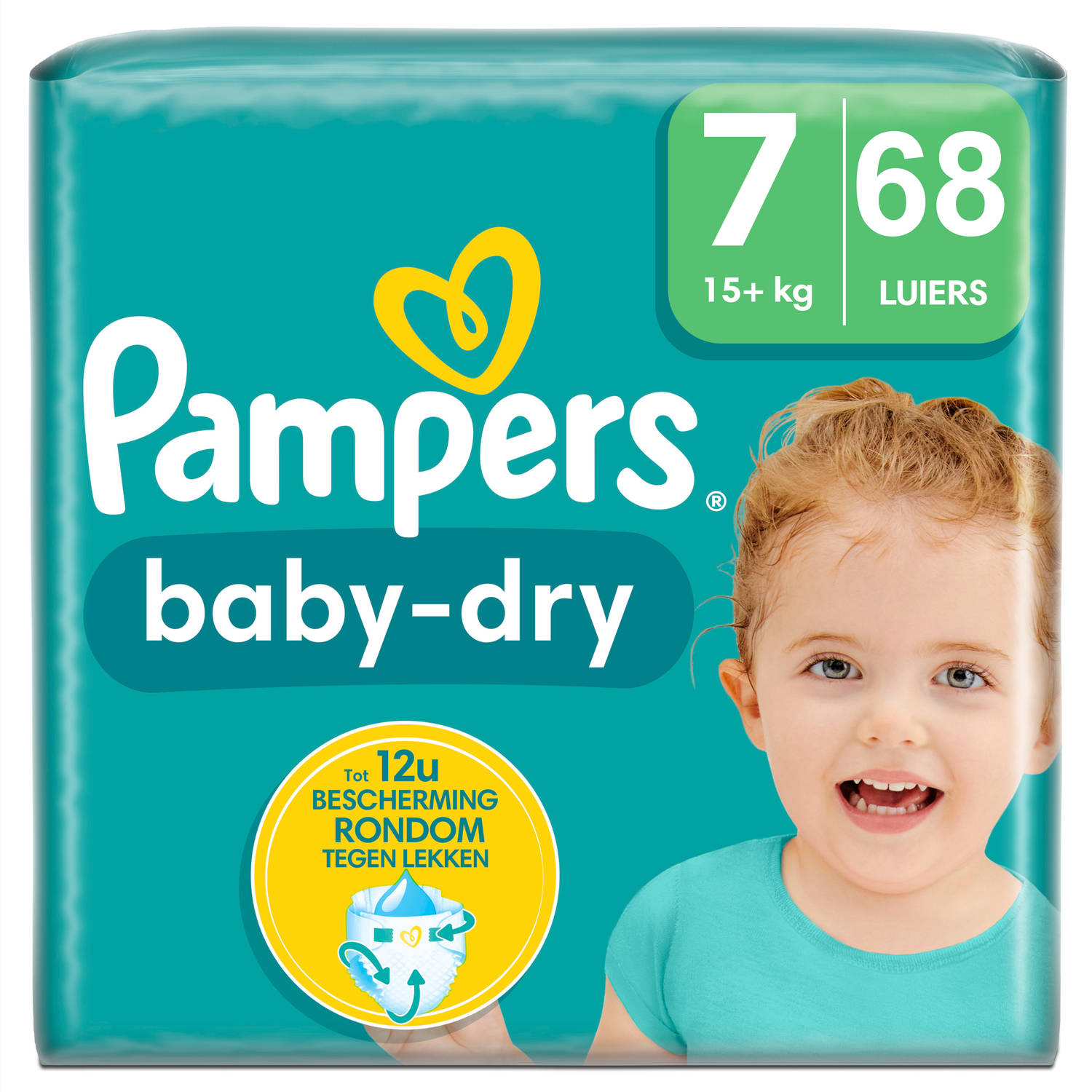 Pampers Baby Dry Maat 7 Mega Pack 68 stuks 15+ KG