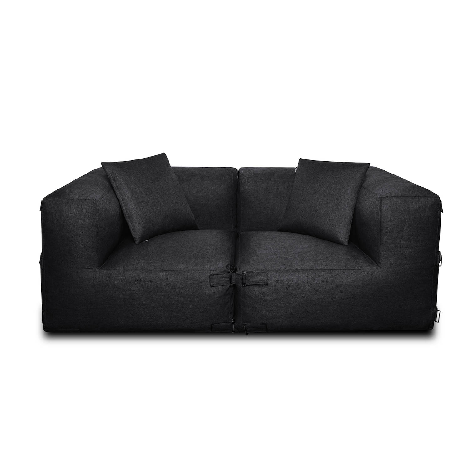 Feel Furniture - Binnen & Buiten bank - Odin - 2 persoonsbank - Zwart