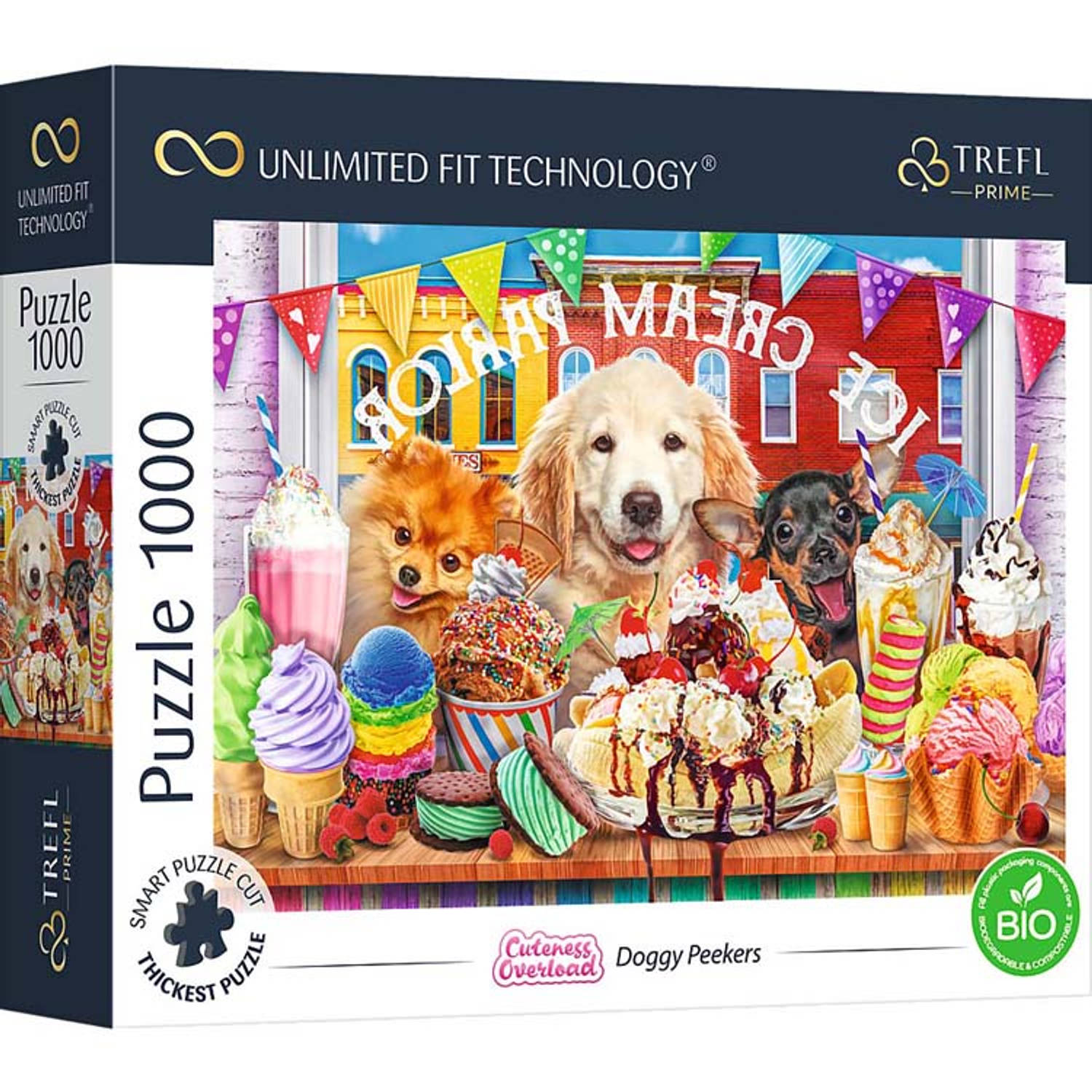 Trefl Prime Glurende Honden puzzel - 1000 stukjes