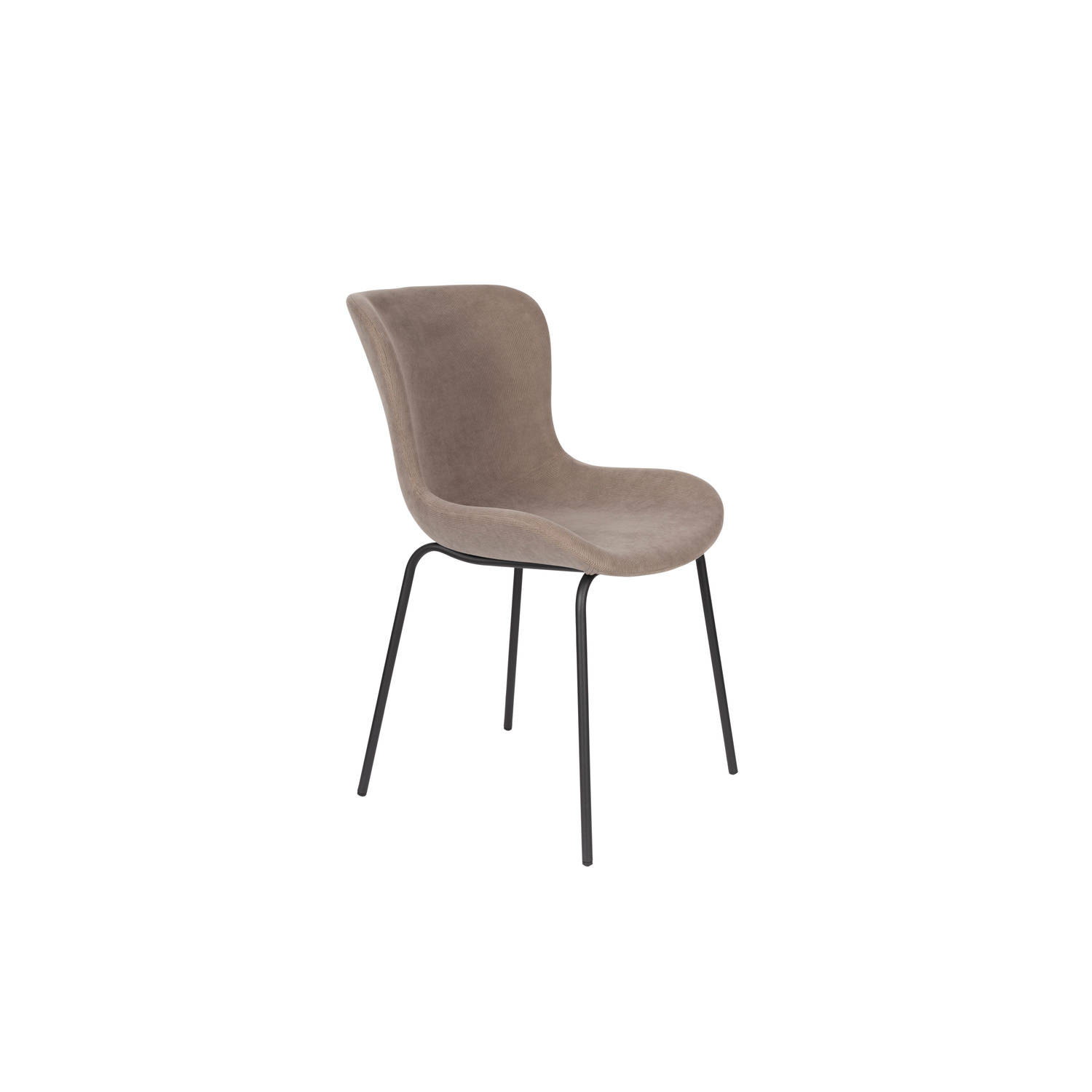 Housecraft Living Junzo Rib Eetkamerstoelen Grijs Set van 2