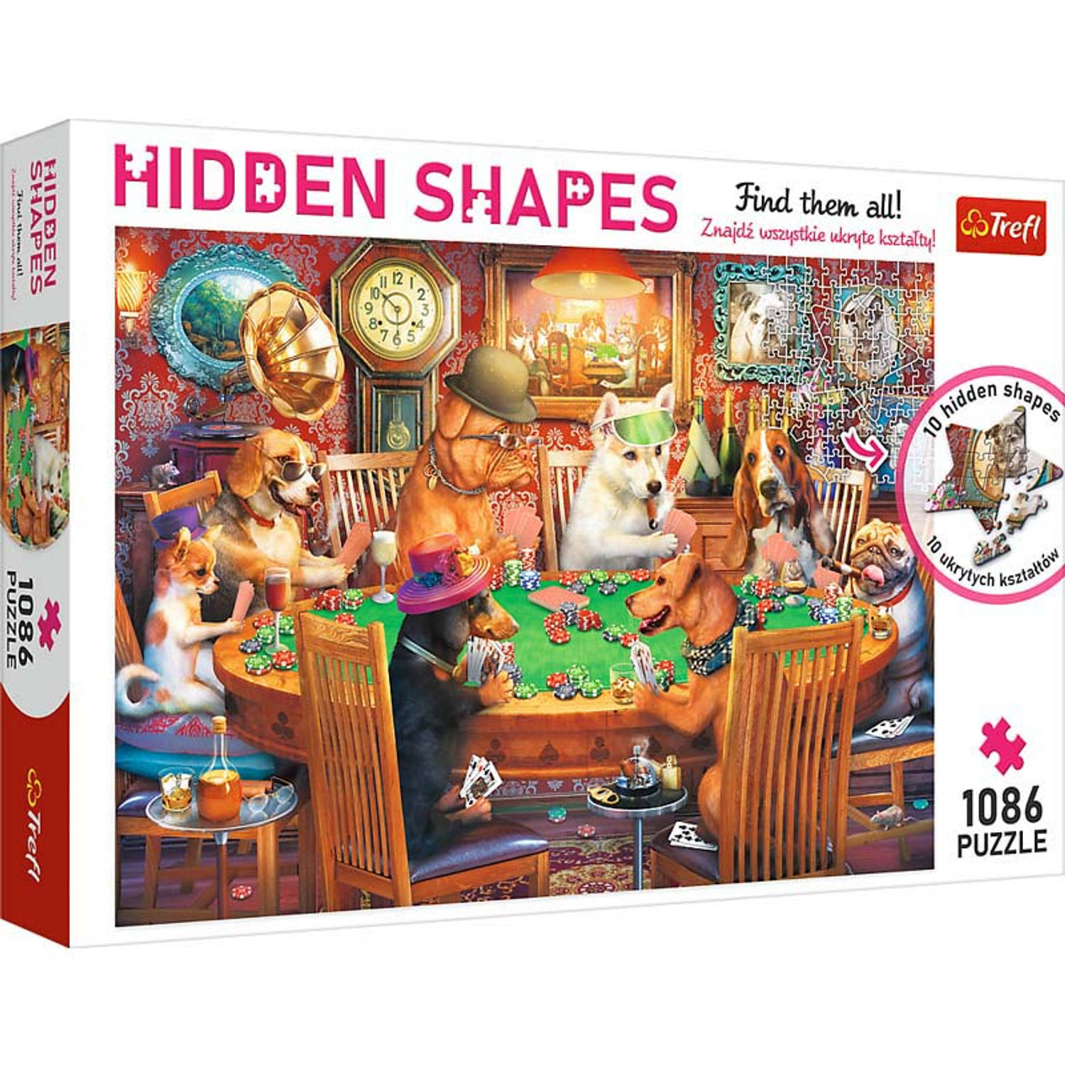 Trefl Trefl - Puzzles - 1000 Hidden Shapes" - Game Night"