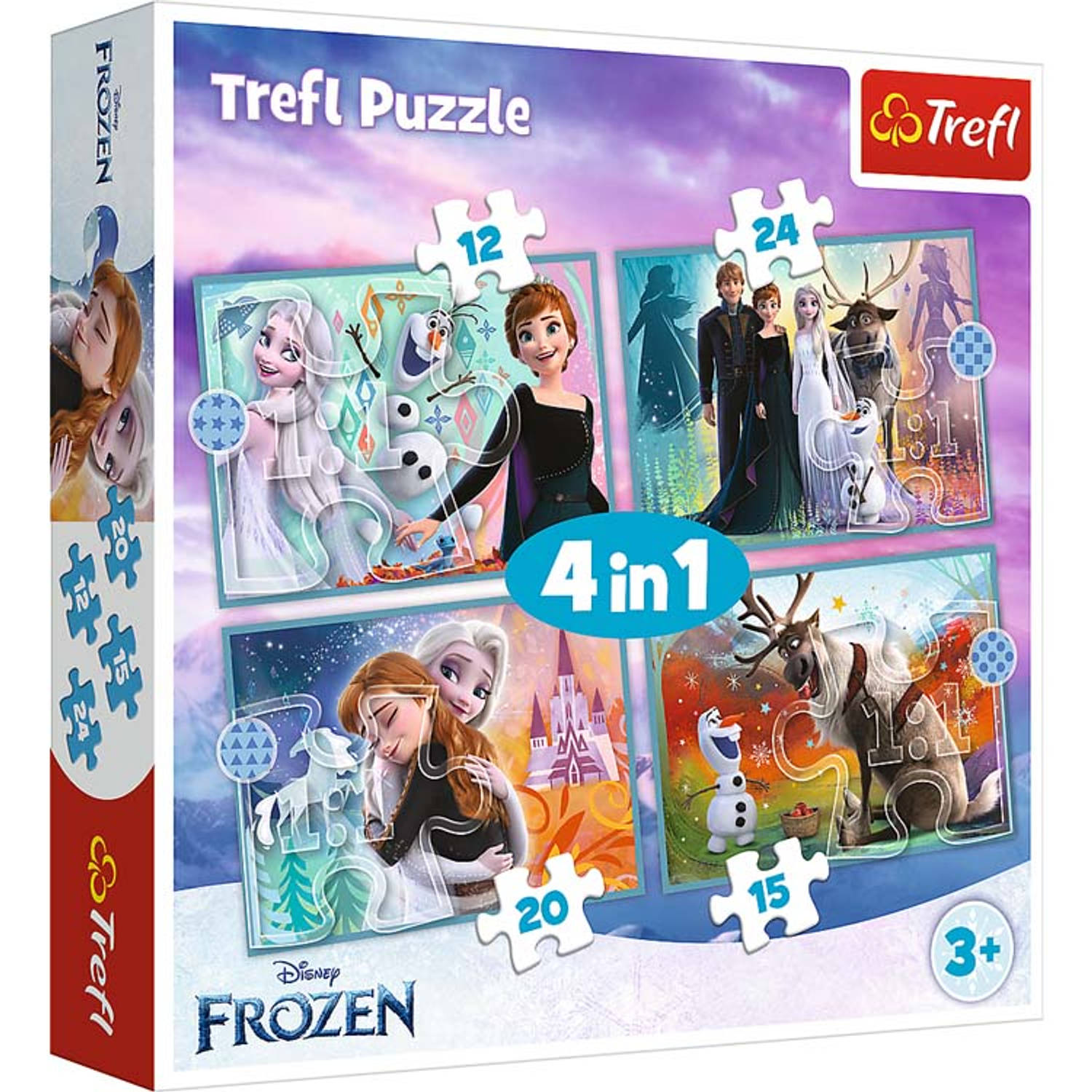 Frozen Disney 4-in-1 Puzzel