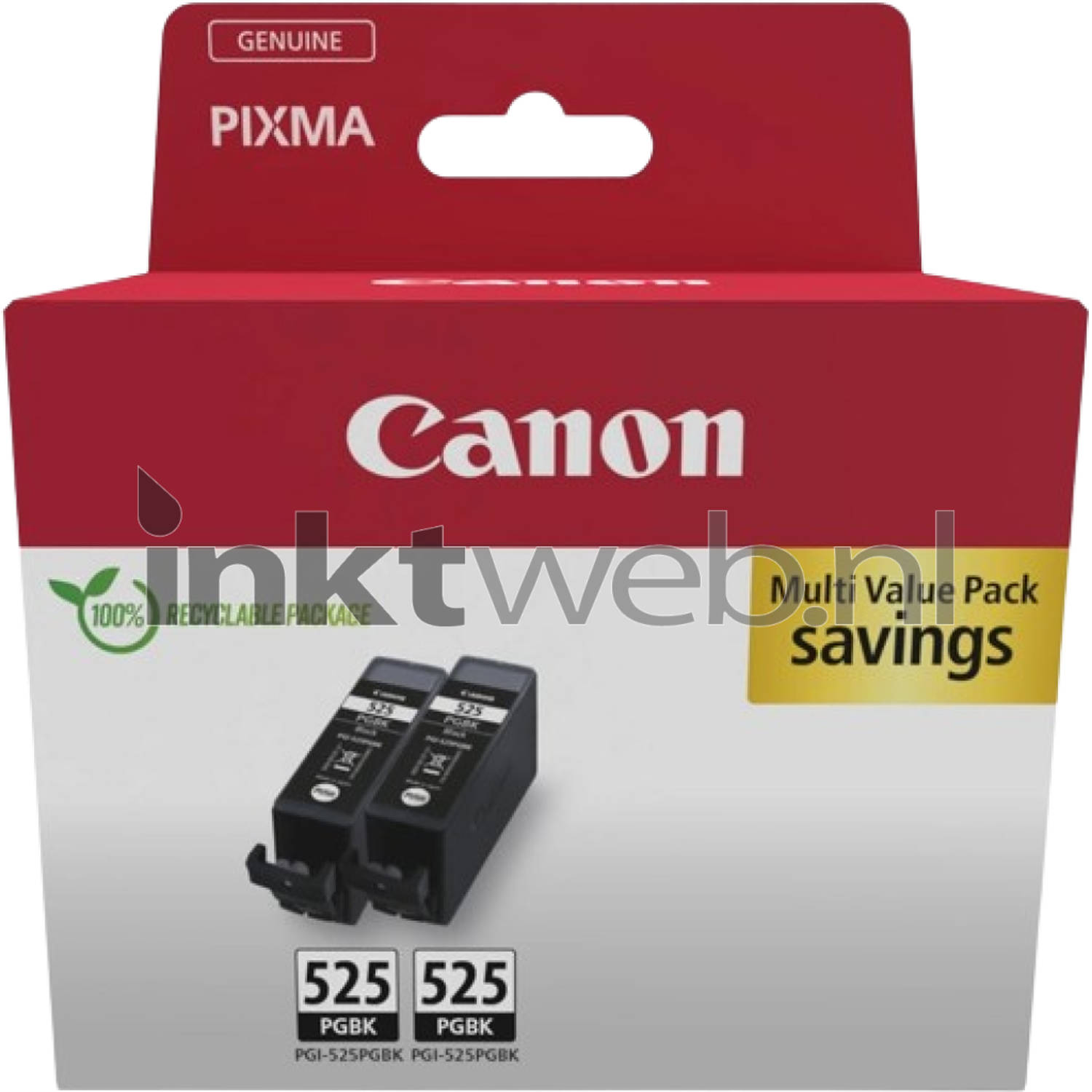 Canon Inktcartridge PGI-525PGBK Twin Pack Origineel 2-pack Zwart 4529B017