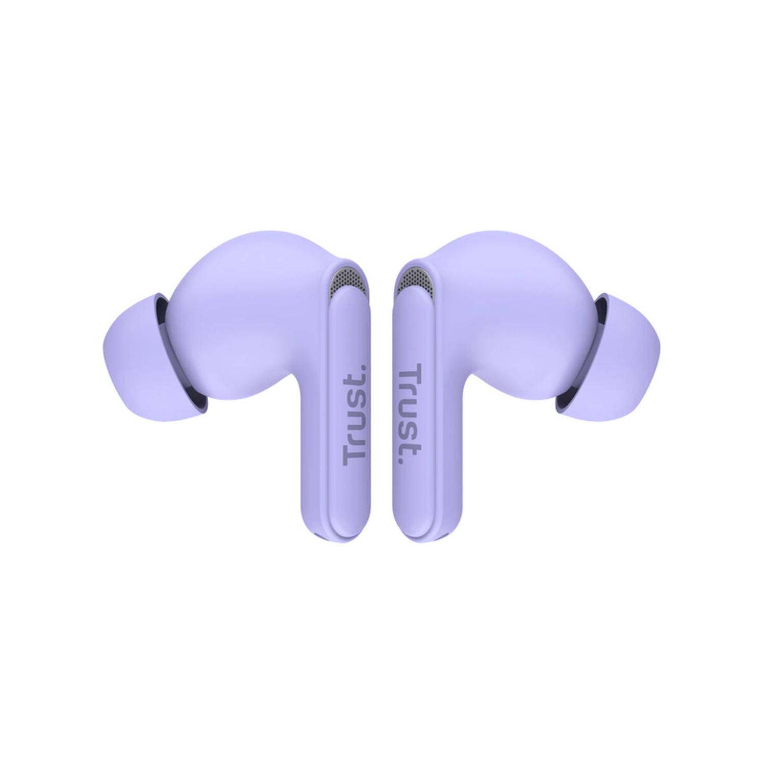 Trust Yavi Bluetooth Earbuds - Volledig Draadloze Oordopjes met Noise-Cancelling Microfoons - Paars