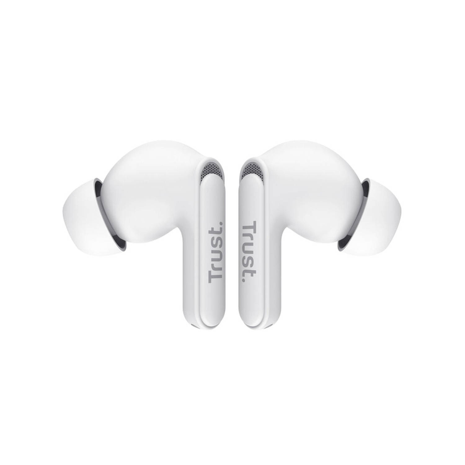 Trust Yavi Bluetooth Earbuds - Volledig Draadloze Oordopjes met Noise-Cancelling Microfoons - Wit