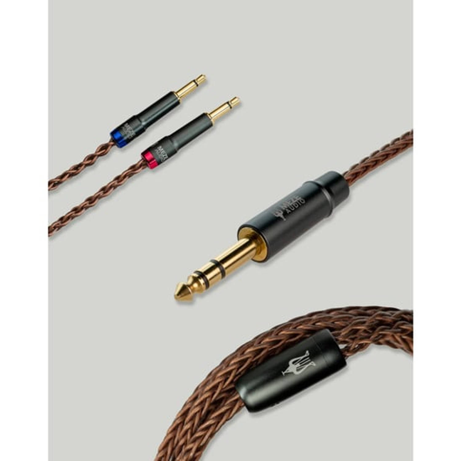 Meze Audio Mono 3.5 mm PCUHD kabels Copper/Silver (3,5mm-2,5mm-4,4mm-6,3mm-4PIN)
