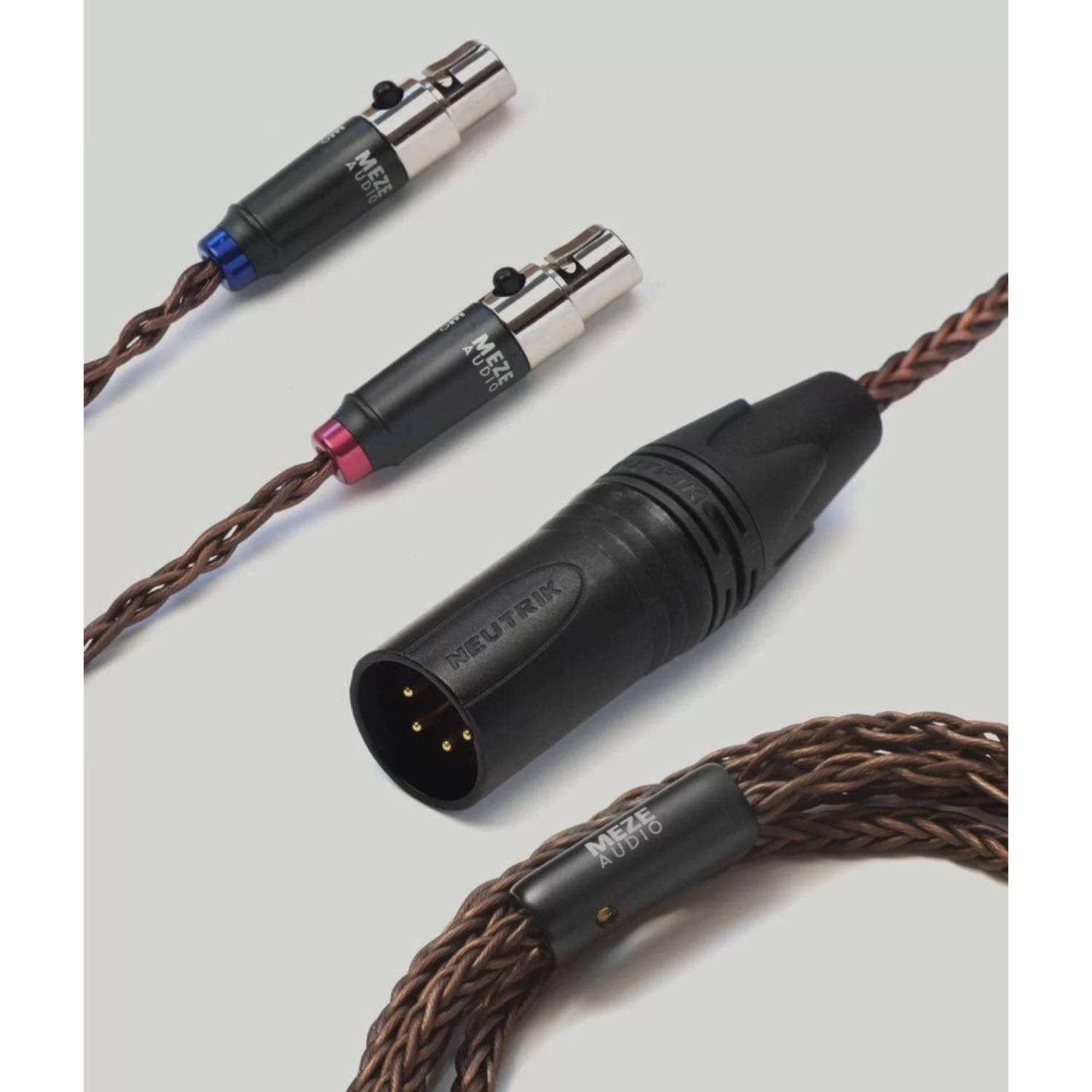 Meze Audio Mini-XLR PCUHD kabels Copper/Silver (3,5mm-2,5mm-4,4mm-6,35mm-4PIN)