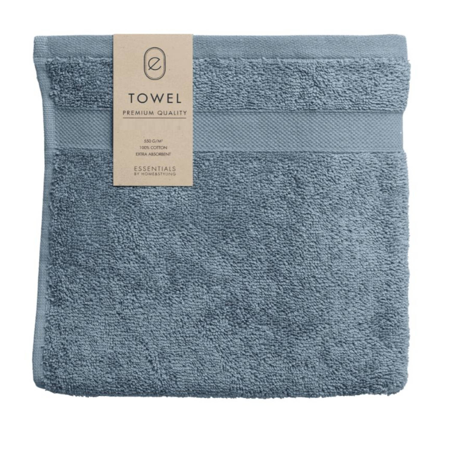 Handdoek van katoen - Lichtblauw - 30 x 50 cm