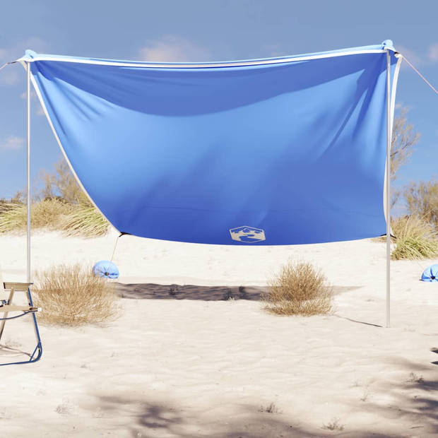 vidaXL Strandluifel met zandankers 304x300 cm blauw