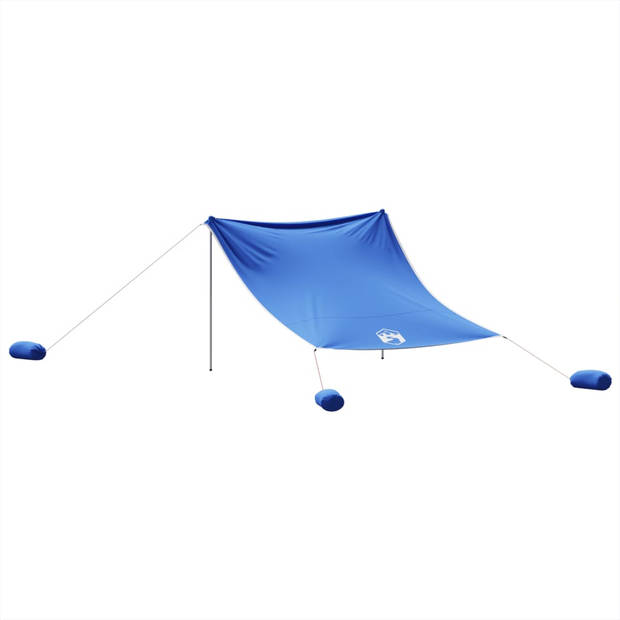 vidaXL Strandluifel met zandankers 304x300 cm blauw