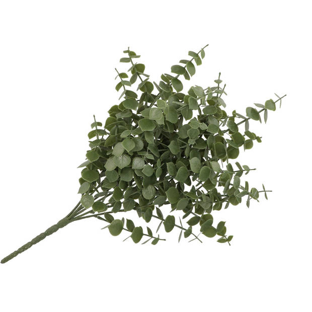 DK Design Kunstbloem Eucalyptus tak bundel - 2x - 47 cm - groen - Kunstbloemen