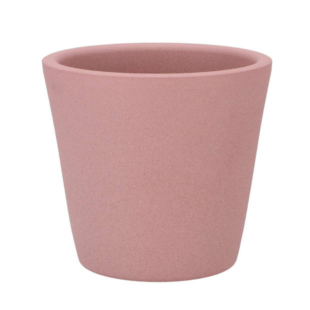 DK Design bloempot/plantenpot - 2x - Vinci - lichtroze mat - voor kamerplant - D13 x H15 cm - Plantenpotten