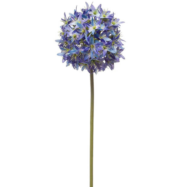 Emerald Allium/Sierui kunstbloem - losse steel - blauw - 60 cm - Natuurlijke uitstraling - Kunstbloemen