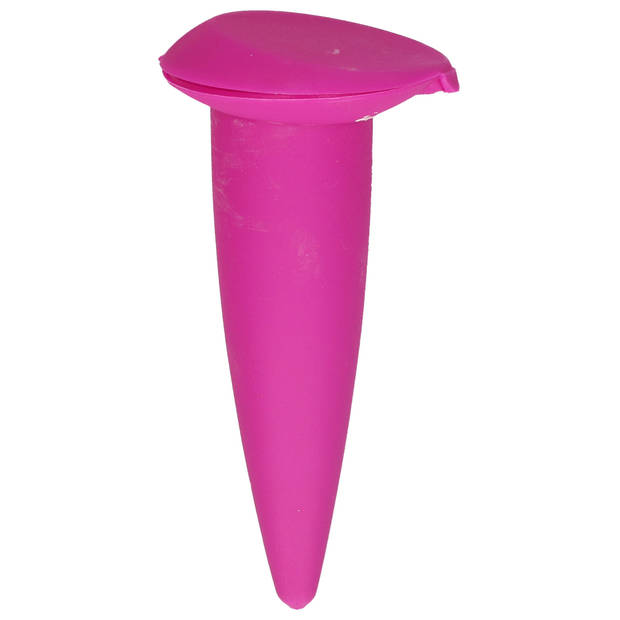 Gerimport strand asbak fuchsia roze met klepje - 1x - Asbakken