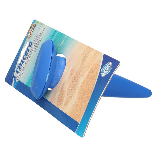 Gerimport strand asbak blauw met klepje - 1xA  - Asbakken