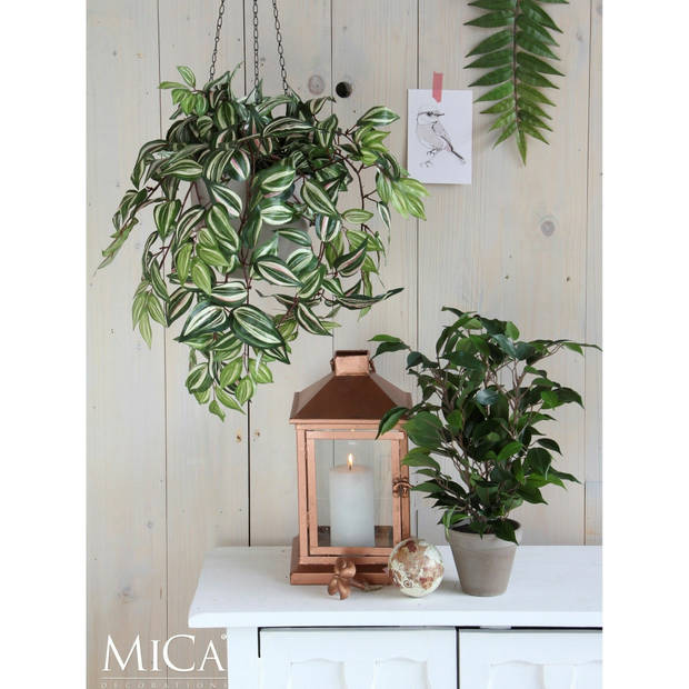 Groene ficus kunstplant 65 cm - Kunstplanten