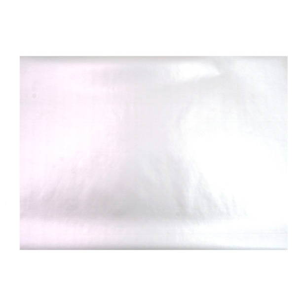 Decoratie plakfolie - zilver metallic kleur - 45 cm x 200 cm - zelfklevend - Meubelfolie