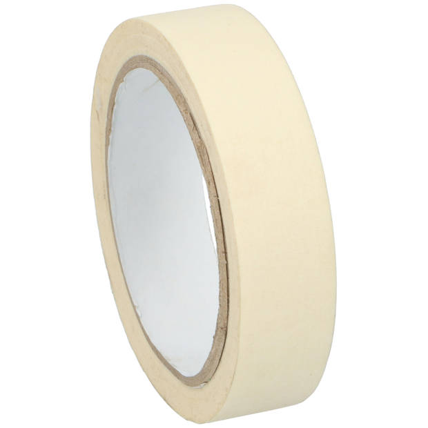 Kinzo Afplaktape/schilderstape - 3x - wit - 25mm x 25m - voor binnen/buiten - Tape (klussen)