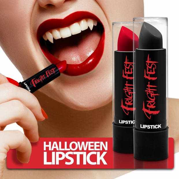 Paintglow Lippenstift/lipstick - wit - 4,5 gram - Schmink - Halloween/carnaval - Verkleedlippenstift