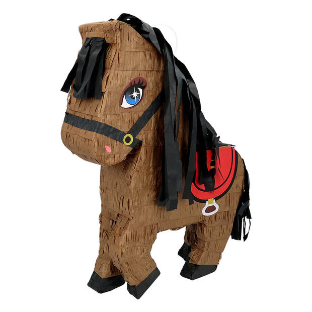 Boland Pinata Paard - papier - bruin - 45 x 33 cm - feestartikelen verjaardag - Pinatas