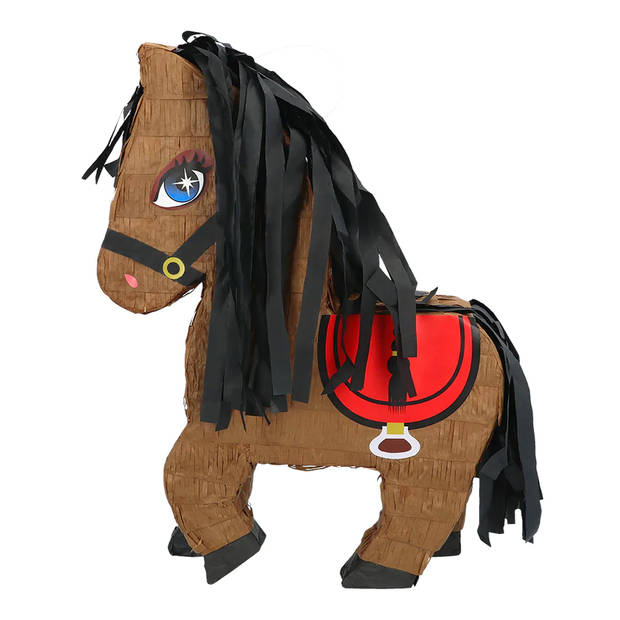 Boland Pinata Paard - papier - bruin - 45 x 33 cm - feestartikelen verjaardag - Pinatas