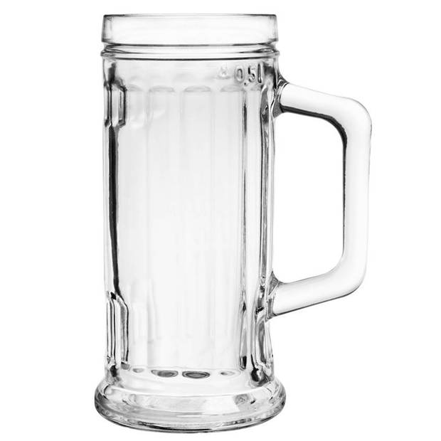 Glasmark Bierglazen - Bierpullen - 6x - 500 ml - glas - Oktoberfest - Bierglazen